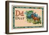 Deer-null-Framed Art Print