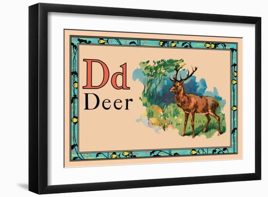 Deer-null-Framed Art Print