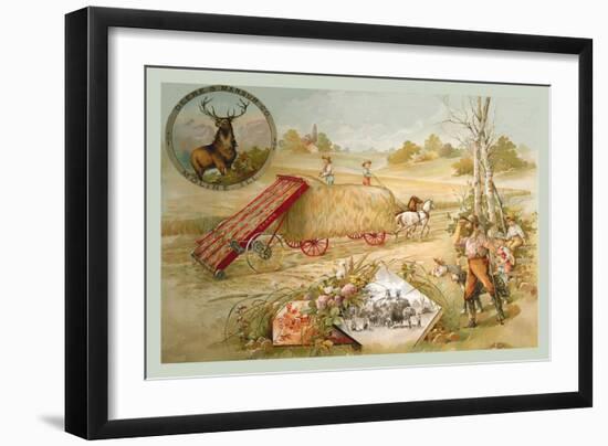 Deere Hay Loader-null-Framed Art Print