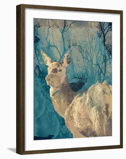 Deerhood IV-Ken Hurd-Framed Giclee Print