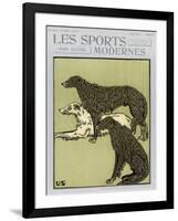 Deerhounds on Cover-null-Framed Art Print