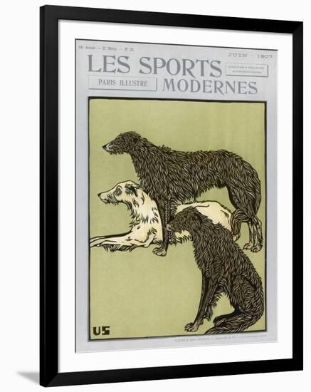 Deerhounds on Cover-null-Framed Art Print