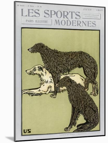 Deerhounds on Cover-null-Mounted Art Print