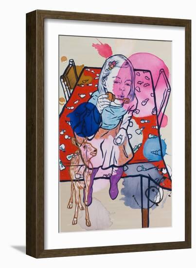 Deerie's Dream, 2009-Nora Soos-Framed Giclee Print