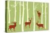 Deers-Milovelen-Stretched Canvas