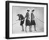 Dees Triplets Modeling Look Alike Outfits-Nina Leen-Framed Photographic Print