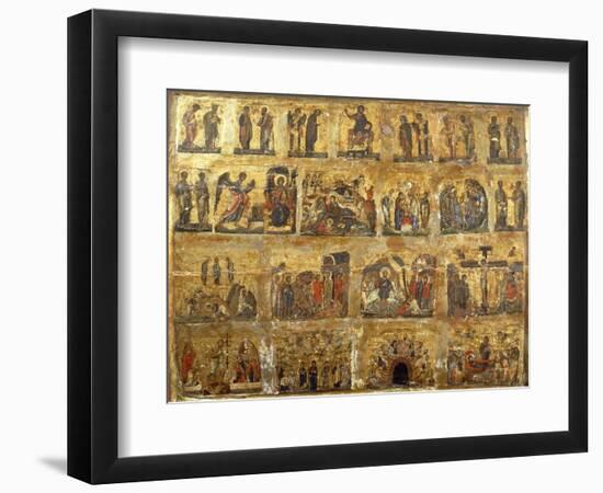 Deesis Row and the Twelve Great Feasts-null-Framed Giclee Print