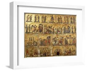 Deesis Row and the Twelve Great Feasts-null-Framed Giclee Print