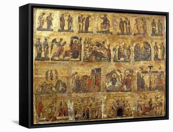 Deesis Row and the Twelve Great Feasts-null-Framed Stretched Canvas