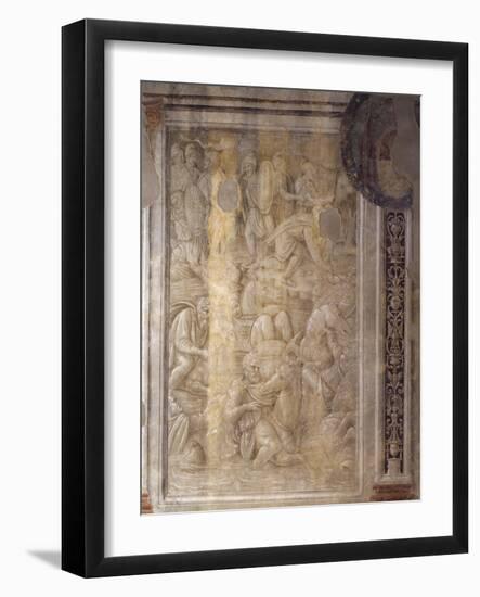 Defeat of Dacian Cavalry, Scene from Cycle on Trajan's Column, 1511-1513-Baldassare Peruzzi-Framed Giclee Print