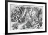 Defeat of General Braddock, in the French and Indian War, in Virginia, in 1755-null-Framed Giclee Print