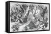 Defeat of General Braddock, in the French and Indian War, in Virginia, in 1755-null-Framed Stretched Canvas