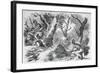 Defeat of General Braddock, in the French and Indian War, in Virginia, in 1755-null-Framed Giclee Print