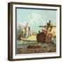 Defeat of the Dutch Fleet-English-Framed Giclee Print