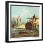 Defeat of the Dutch Fleet-English-Framed Giclee Print