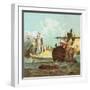 Defeat of the Dutch Fleet-English-Framed Giclee Print