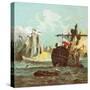 Defeat of the Dutch Fleet-English-Stretched Canvas