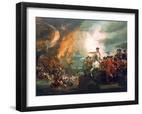Defeat of the Floating Batteries at Gibraltar, 1782-John Singleton Copley-Framed Giclee Print