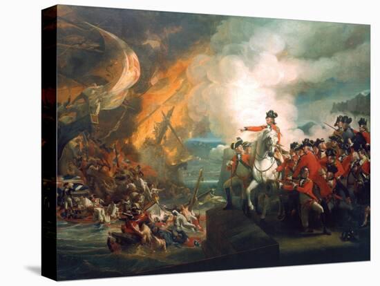 Defeat of the Floating Batteries at Gibraltar, 1782-John Singleton Copley-Stretched Canvas