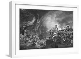 Defeat of the Floating Batteries at Gibraltar, 1782-G Stodart-Framed Giclee Print