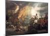 Defeat Of The Floating Batteries At Gibraltar-John Singleton Copley-Mounted Premium Giclee Print