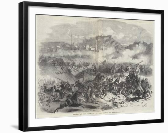 Defeat of the Russians by the Turks, at Kars-Eugen von Guerard-Framed Giclee Print