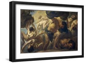 Defeat of the Titans, 1678-Jacob Jordaens-Framed Giclee Print