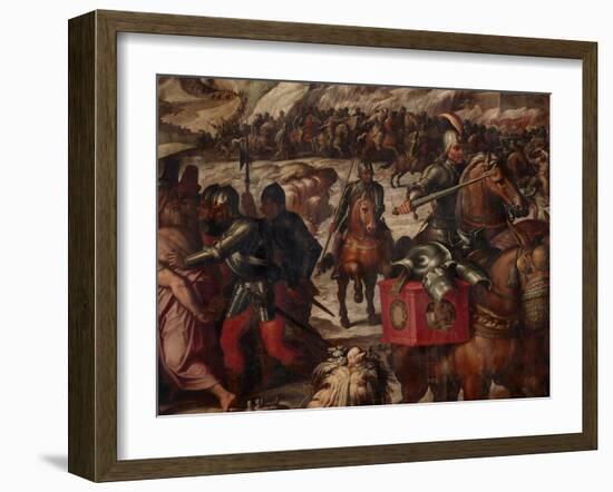 Defeat of the Venetians in Casentino, 1563-1565-Giorgio Vasari-Framed Giclee Print