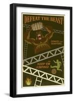 Defeat The Beast-Steve Thomas-Framed Giclee Print