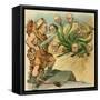 Defeat The Hydra-JS Pughe-Framed Stretched Canvas