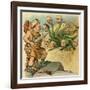 Defeat The Hydra-JS Pughe-Framed Art Print