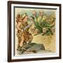 Defeat The Hydra-JS Pughe-Framed Art Print