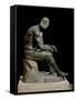 Defeated Boxer Resting after a Fight - Bronze Sculpture-null-Framed Stretched Canvas