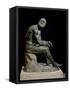 Defeated Boxer Resting after a Fight - Bronze Sculpture-null-Framed Stretched Canvas