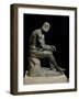 Defeated Boxer Resting after a Fight - Bronze Sculpture-null-Framed Photographic Print