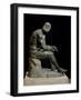 Defeated Boxer Resting after a Fight - Bronze Sculpture-null-Framed Photographic Print