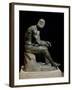 Defeated Boxer Resting after a Fight - Bronze Sculpture-null-Framed Photographic Print