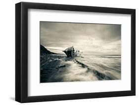 Defeated by the Sea-null-Framed Art Print