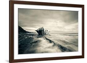 Defeated by the Sea-null-Framed Art Print