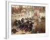Defence of Longboyau's Gate, Chateau of Buzenval, October 21, 1870-Alphonse De Neuville-Framed Giclee Print