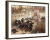 Defence of Longboyau's Gate, Chateau of Buzenval, October 21, 1870-Alphonse De Neuville-Framed Giclee Print