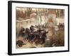 Defence of Longboyau's Gate, Chateau of Buzenval, October 21, 1870-Alphonse De Neuville-Framed Giclee Print