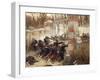 Defence of Longboyau's Gate, Chateau of Buzenval, October 21, 1870-Alphonse De Neuville-Framed Giclee Print