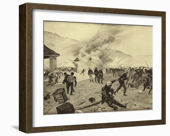 Defence of Rorke's Drift, 1879-Henri-Louis Dupray-Framed Giclee Print