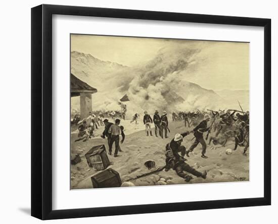 Defence of Rorke's Drift, 1879-Henri-Louis Dupray-Framed Giclee Print