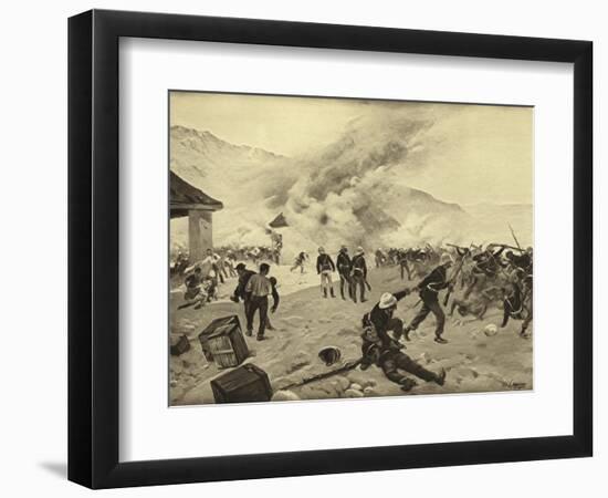 Defence of Rorke's Drift, 1879-Henri-Louis Dupray-Framed Giclee Print