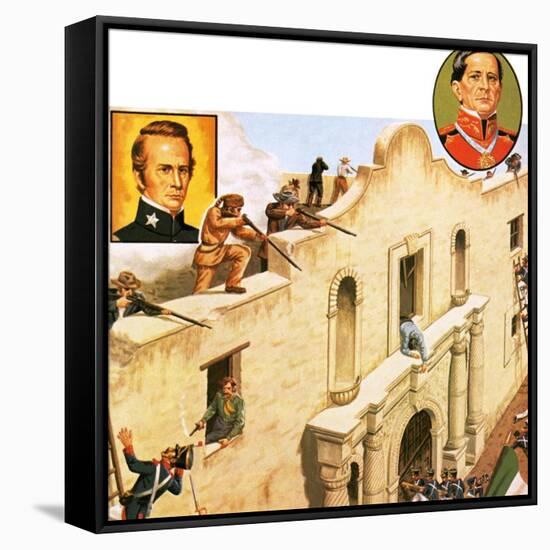 Defence of the Alamo-John Keay-Framed Stretched Canvas