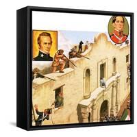 Defence of the Alamo-John Keay-Framed Stretched Canvas