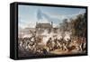 Defence of the Chateau De Hougoumont by the Flank Company, Coldstream Guards 1815, 1815-Denis Dighton-Framed Stretched Canvas