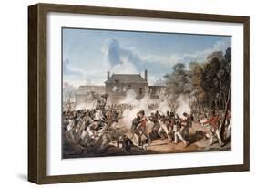 Defence of the Chateau De Hougoumont by the Flank Company, Coldstream Guards 1815, 1815-Denis Dighton-Framed Giclee Print